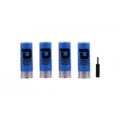 Dominator™ 12 Gauge Gas Shotgun Shells Package - Blue (4 Shells/Unit)